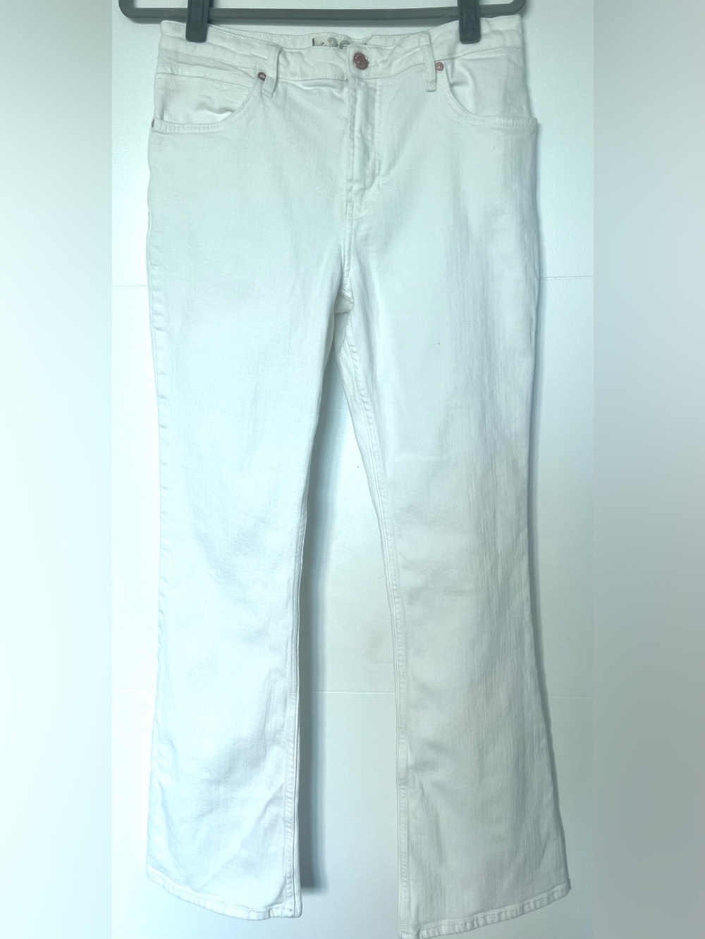 EUC Free People We The Free White Flare Bootcut Stretch Jeans Size 30